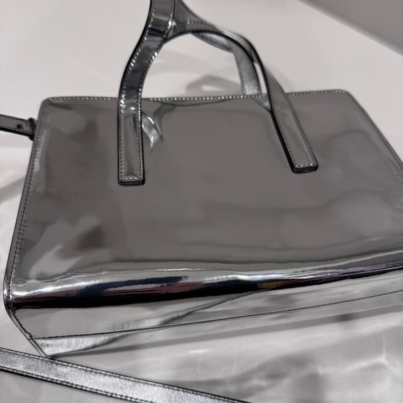 Prada Mini Spazzolato Re-Edition 1995 Bag Metallic Silver - Picture 9 of 16